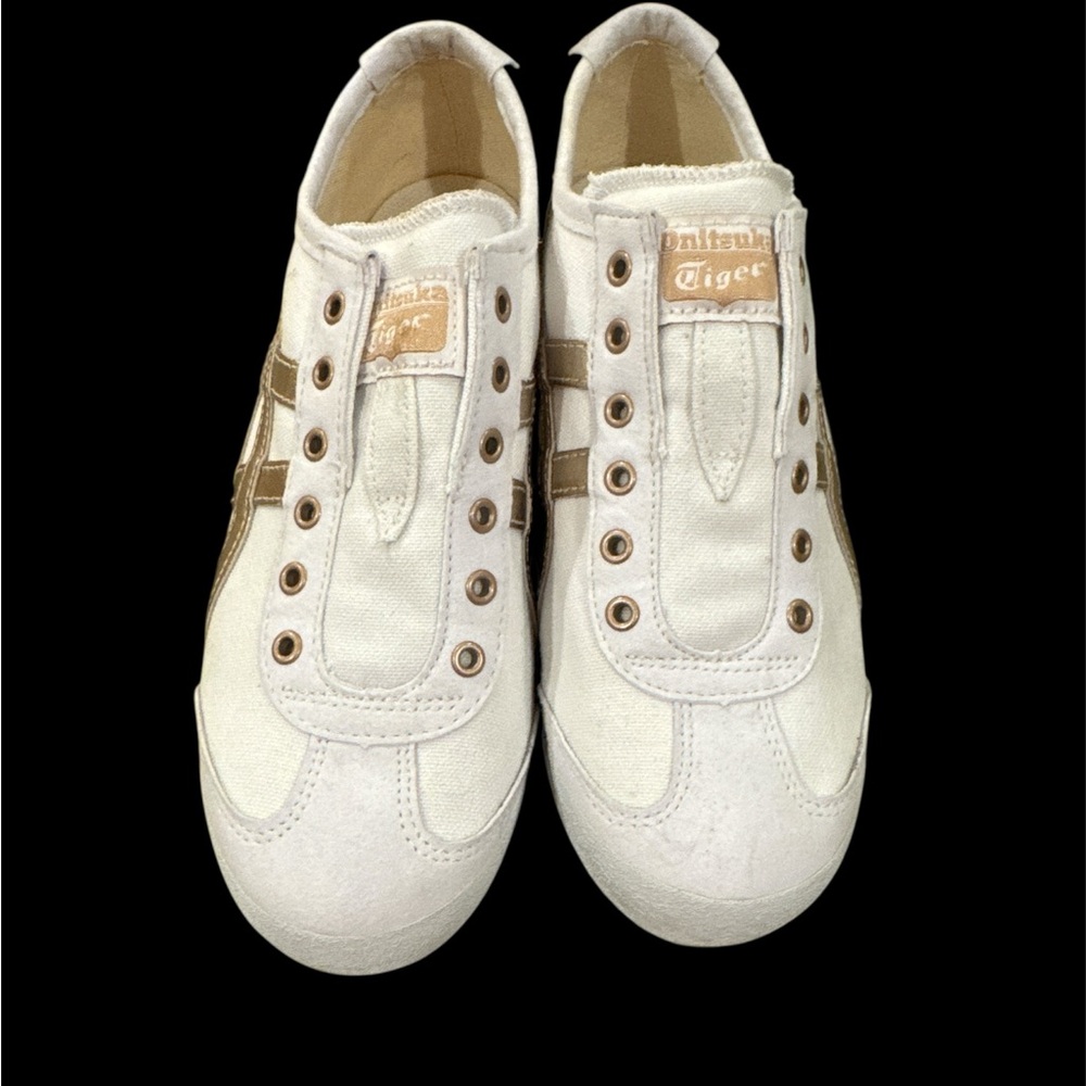 Onitsuka Tiger Cream and gold